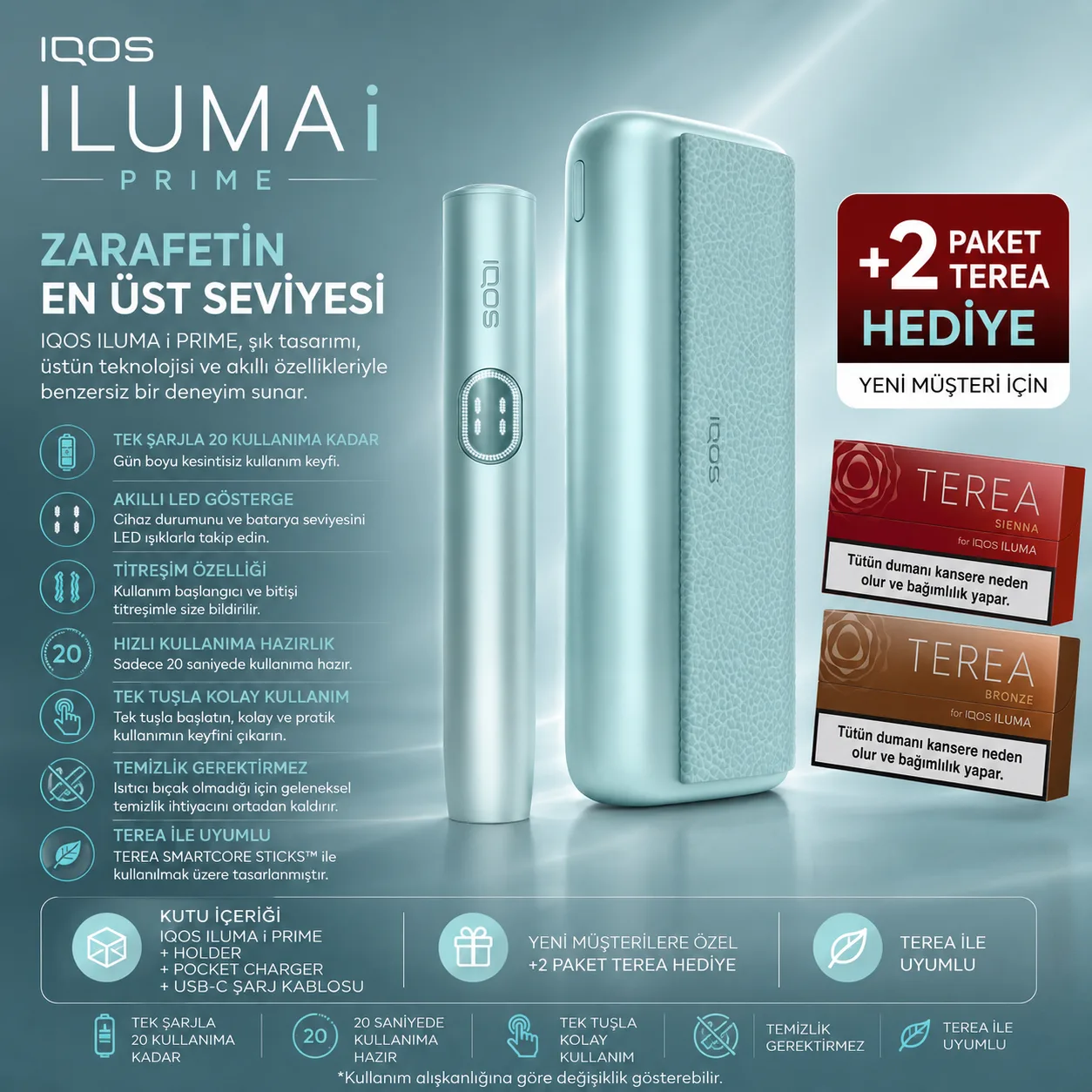 IQOS ILUMA i PRIME Turkuaz