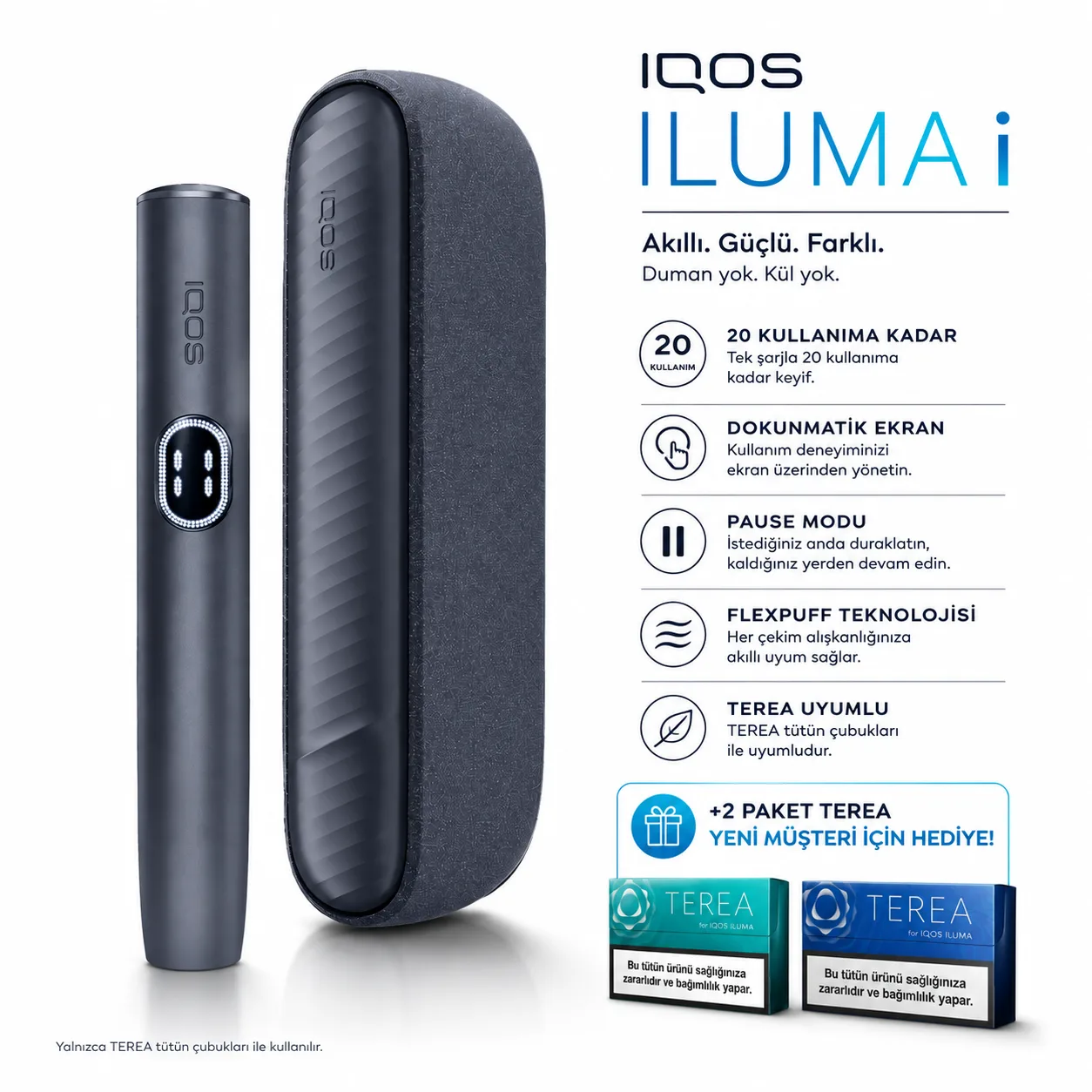 IQOS ILUMA i gece yarısı siyah  TEREA uyumlu