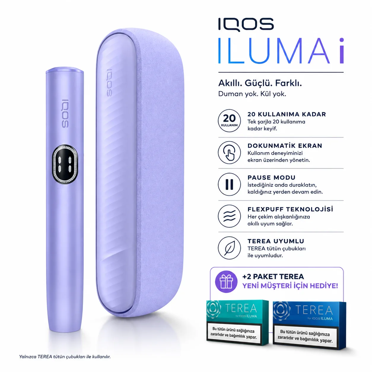 IQOS ILUMA i Lila TEREA uyumlu